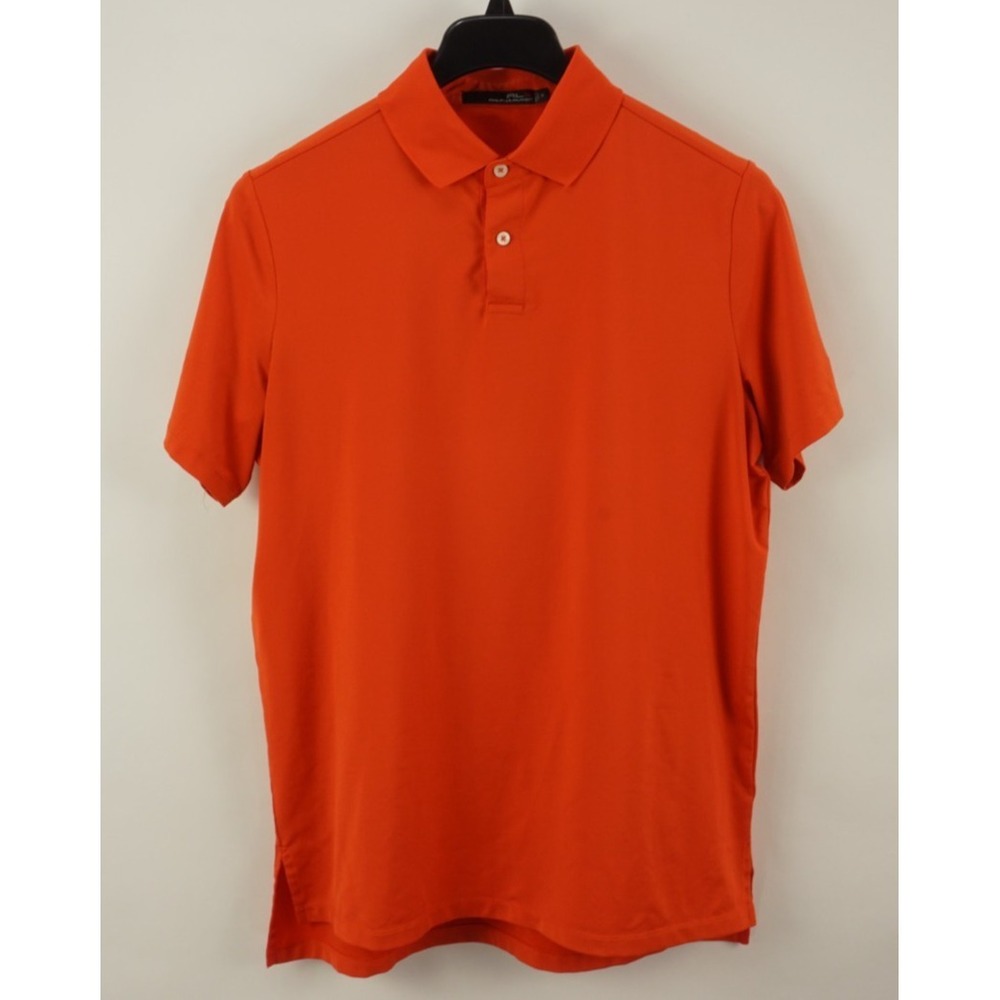 RLX Ralph Lauren The Biltmore Golf Performance Polo Shirt Men's Medium Orange